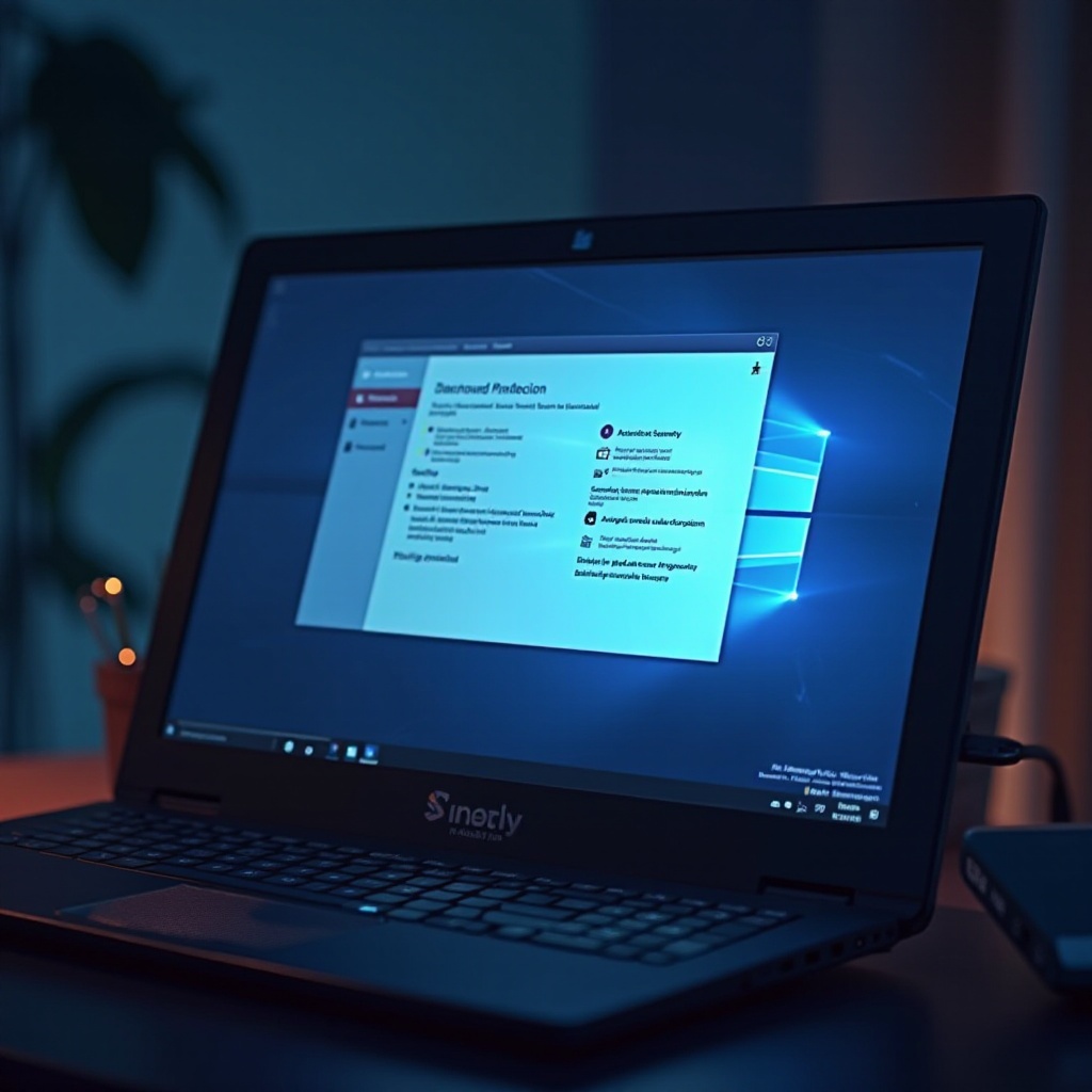 protección contra ransomware de Windows 10 activada o desactivada