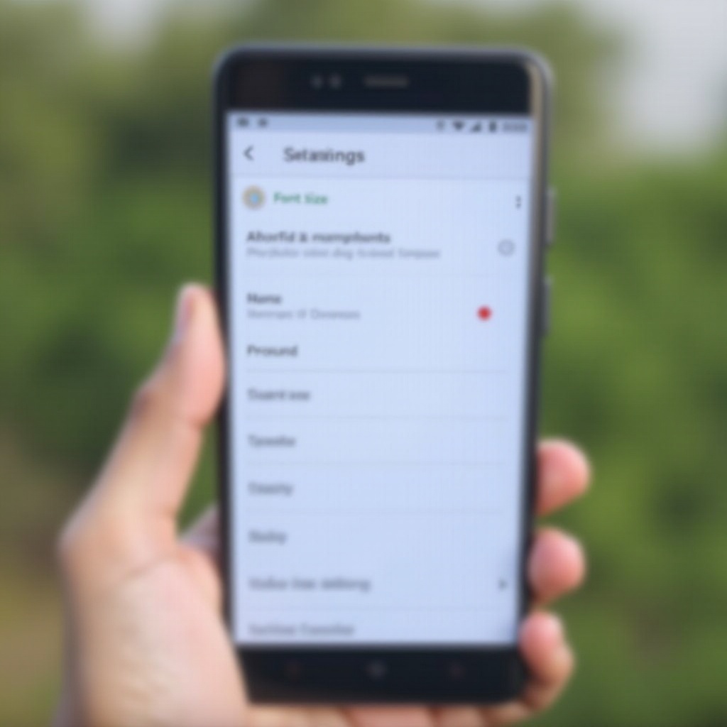 redmi note 13 pro 4g não pode mudar o tamanho da fonte