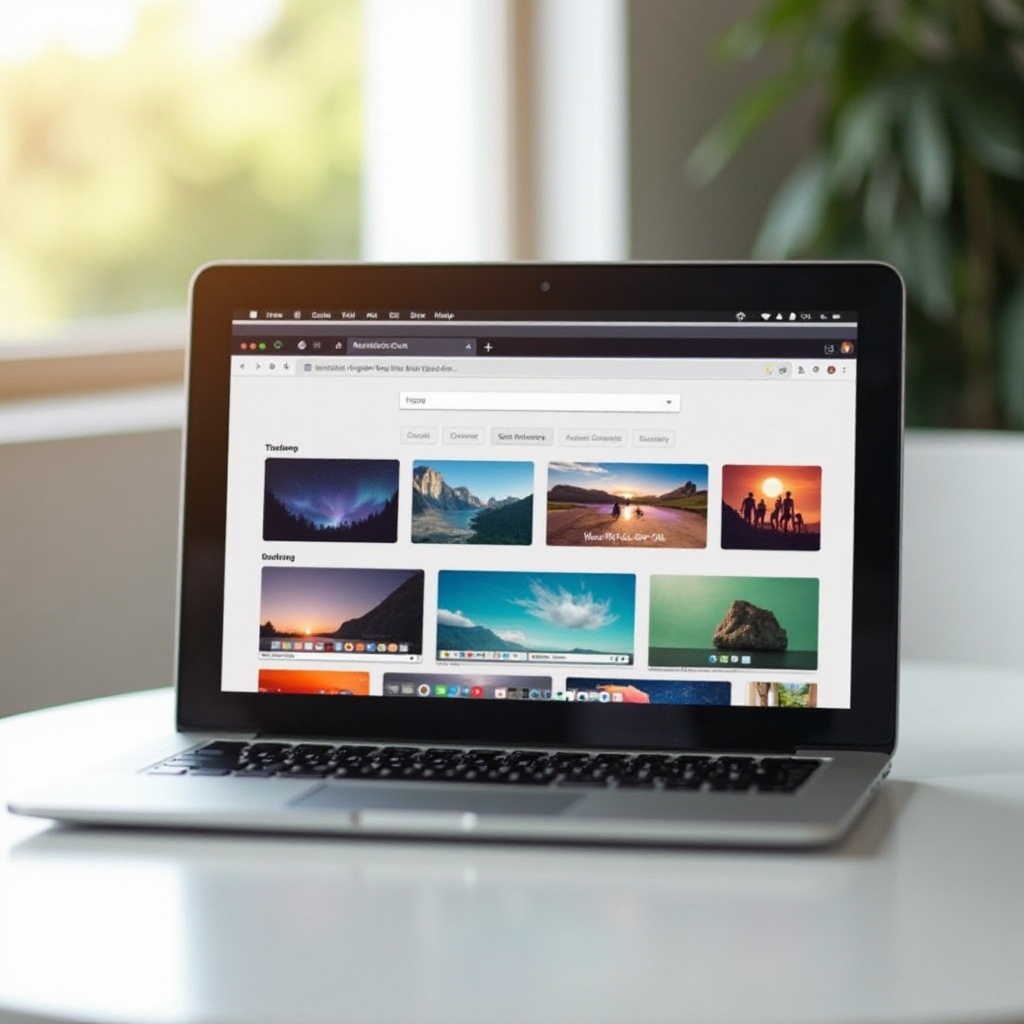 como mudar o fundo do Google no MacBook