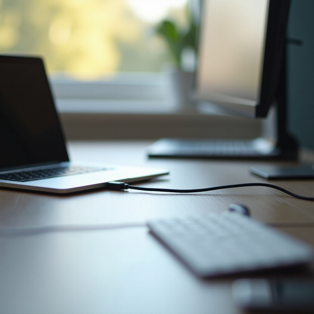 o laptop não conecta ao monitor