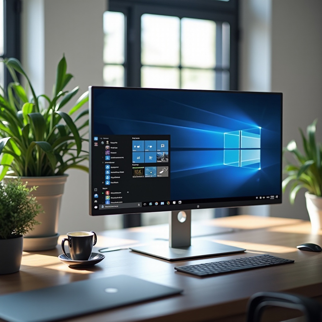 área de trabalho para Windows 10